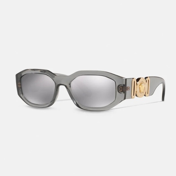 Versace Medusa Biggie Sunglasses Light Grey/Blue